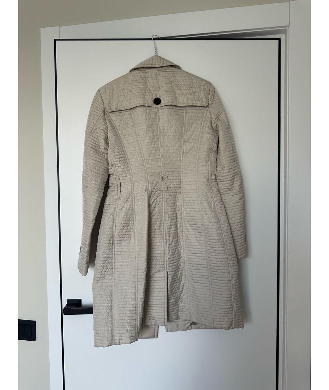 BURBERRY Бежевое полиэстеровое пальто, фото 2