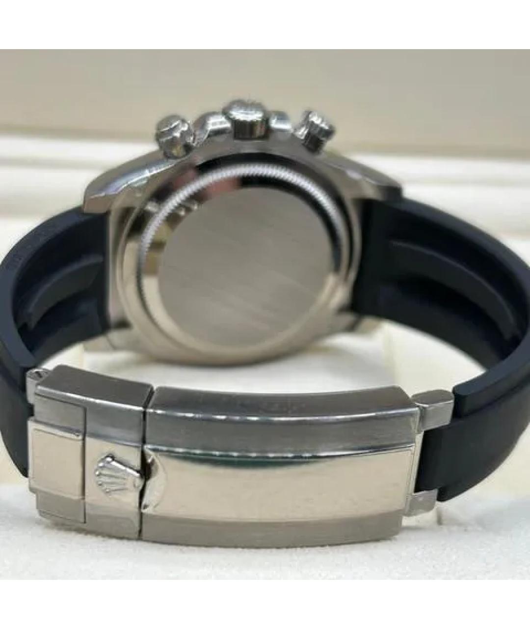 ROLEX Черные часы из белого золота, фото 7