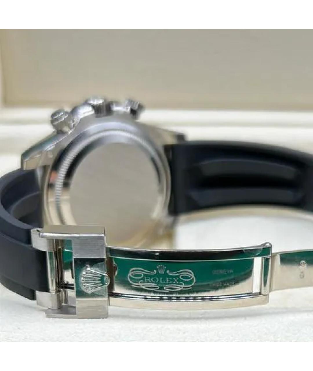 ROLEX Черные часы из белого золота, фото 6