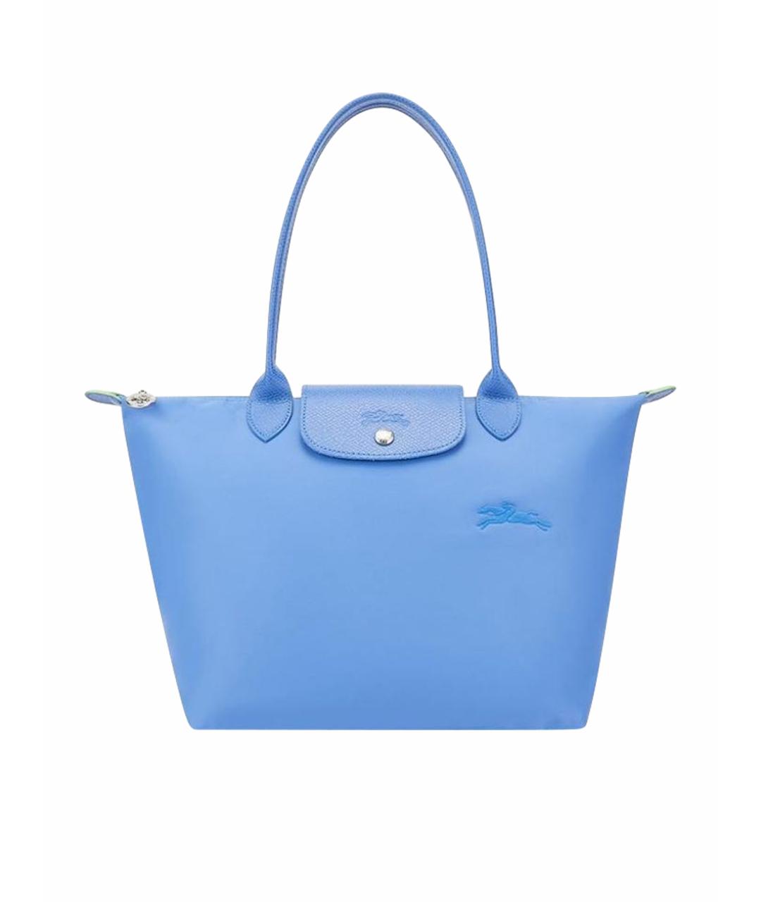 LONGCHAMP Голубая сумка тоут, фото 1