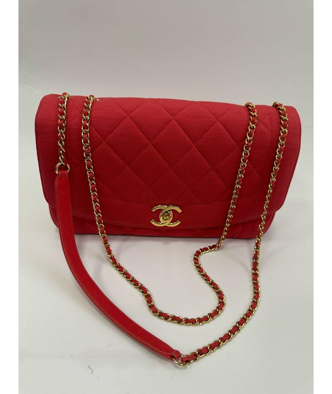 CHANEL Красная сумка через плечо, фото 2