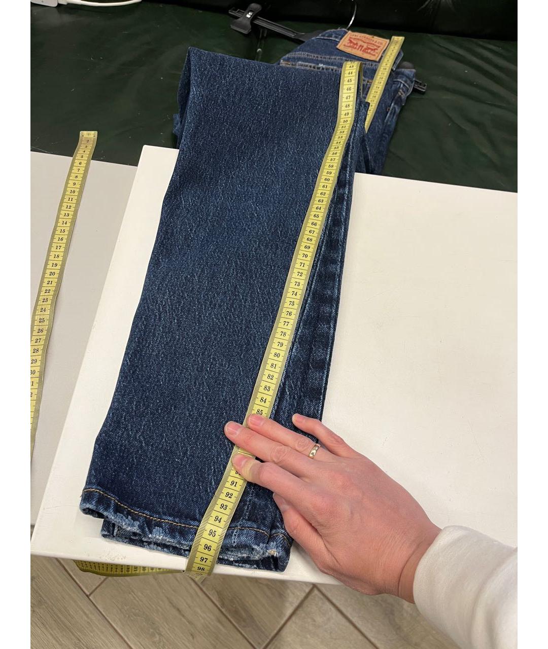 LEVI'S Темно-синие хлопко-эластановые джинсы слим, фото 2