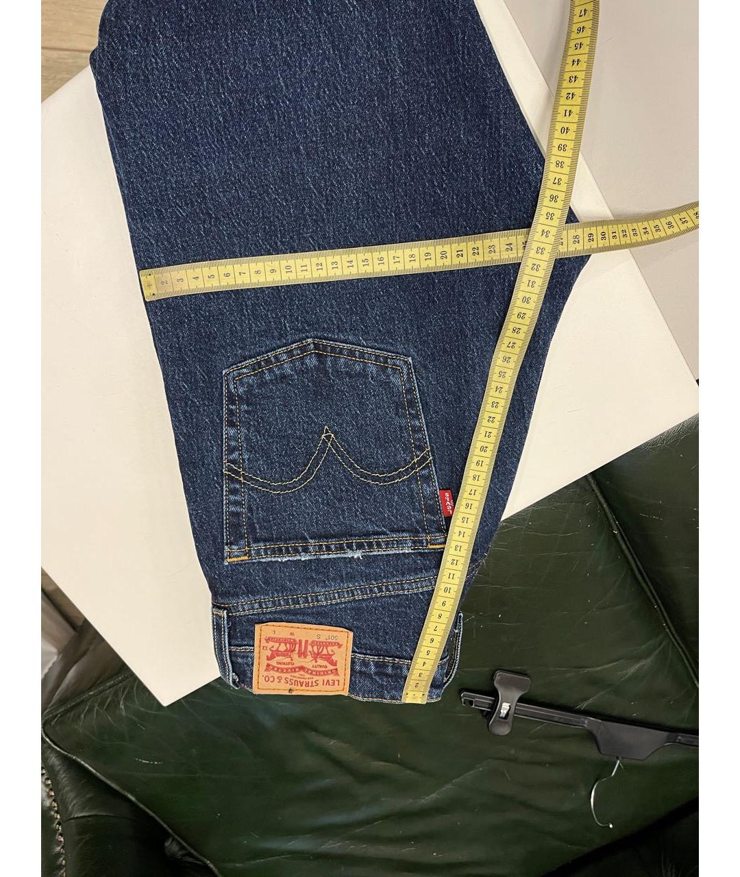 LEVI'S Темно-синие хлопко-эластановые джинсы слим, фото 3
