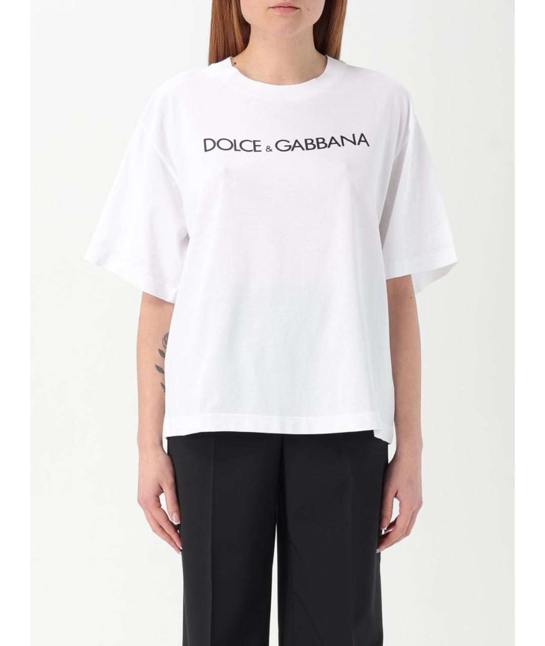 DOLCE&GABBANA Белая футболка, фото 2
