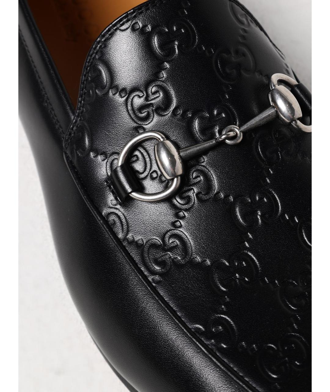 GUCCI Черные лоферы, фото 4