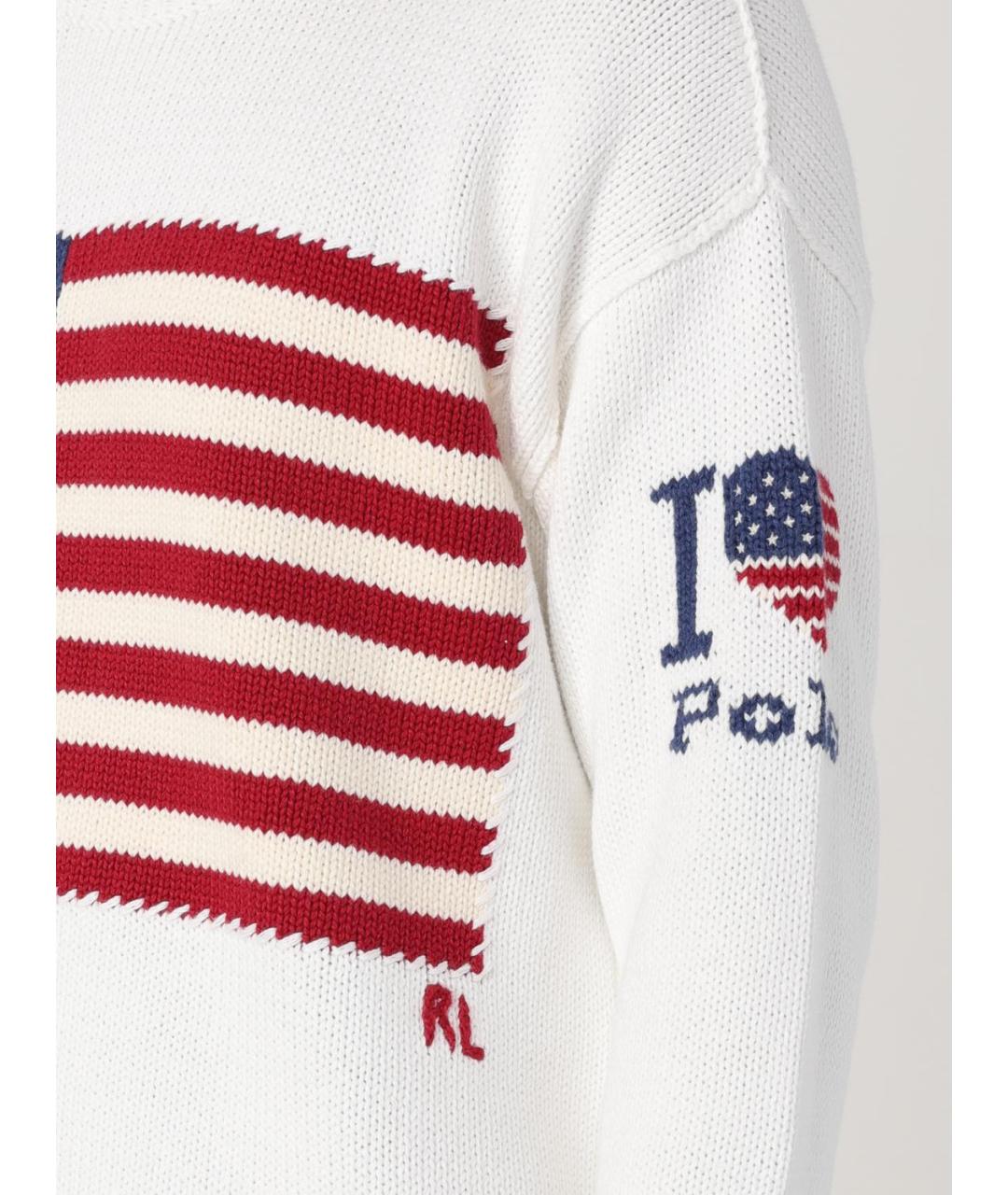 POLO RALPH LAUREN Белый джемпер / свитер, фото 4