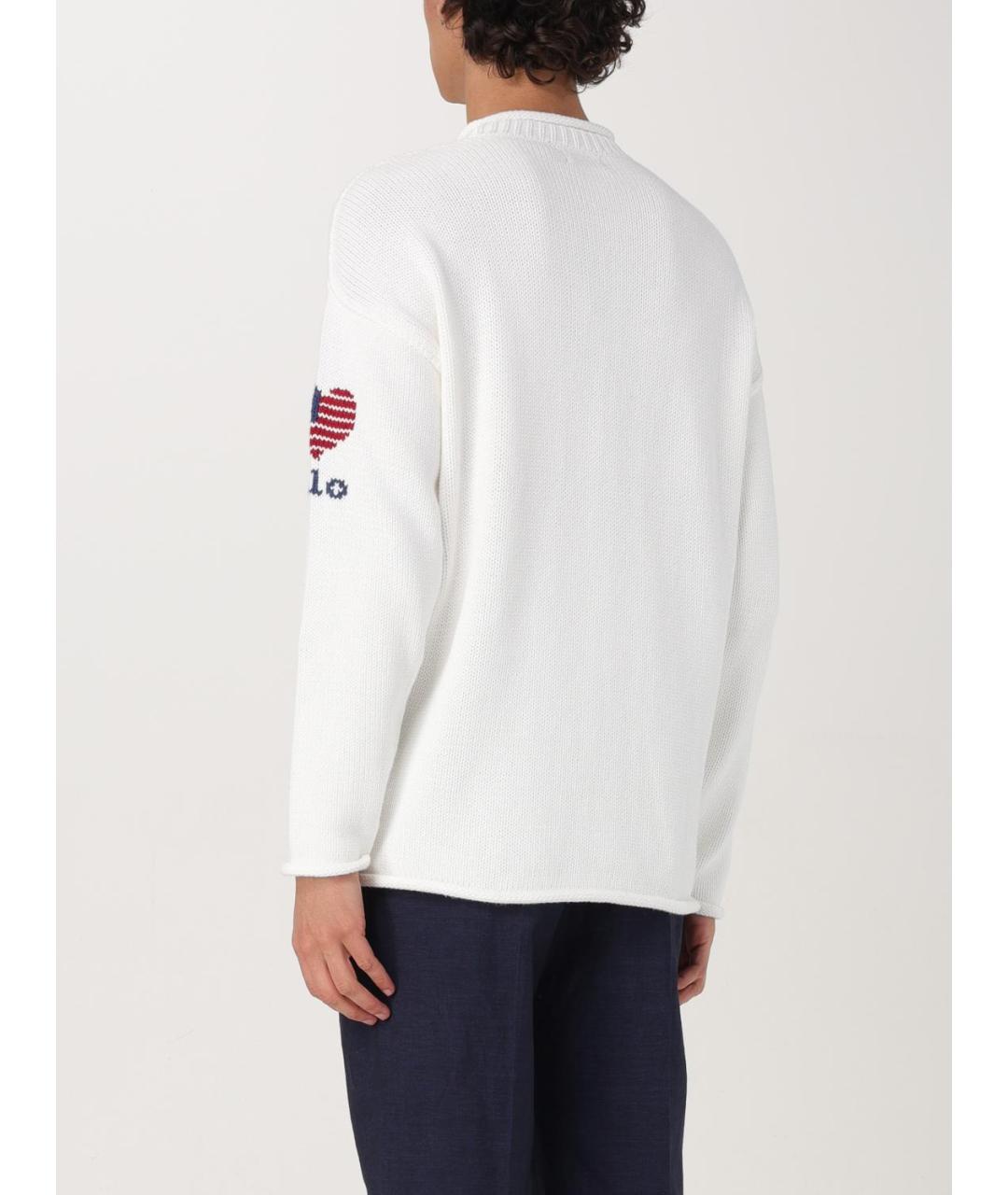 POLO RALPH LAUREN Белый джемпер / свитер, фото 3