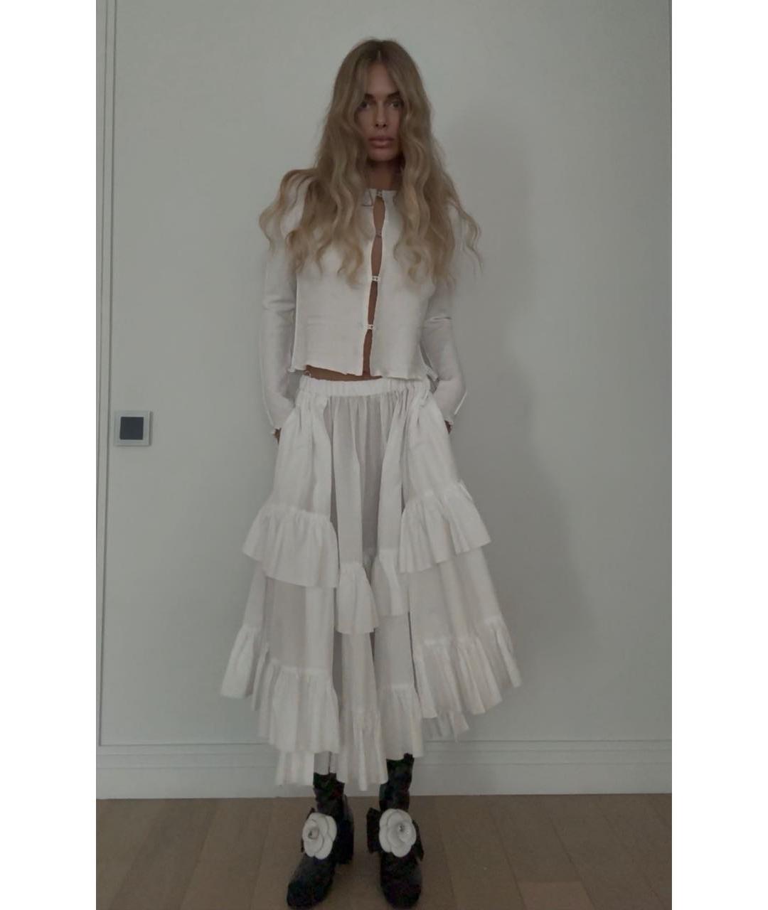 CHANEL Белый вискозный кардиган, фото 3