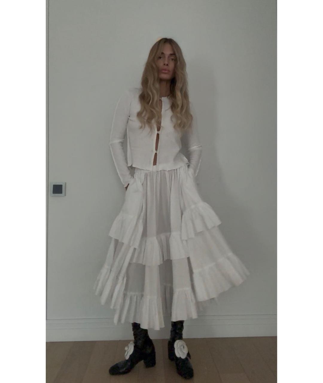 CHANEL Белый вискозный кардиган, фото 6