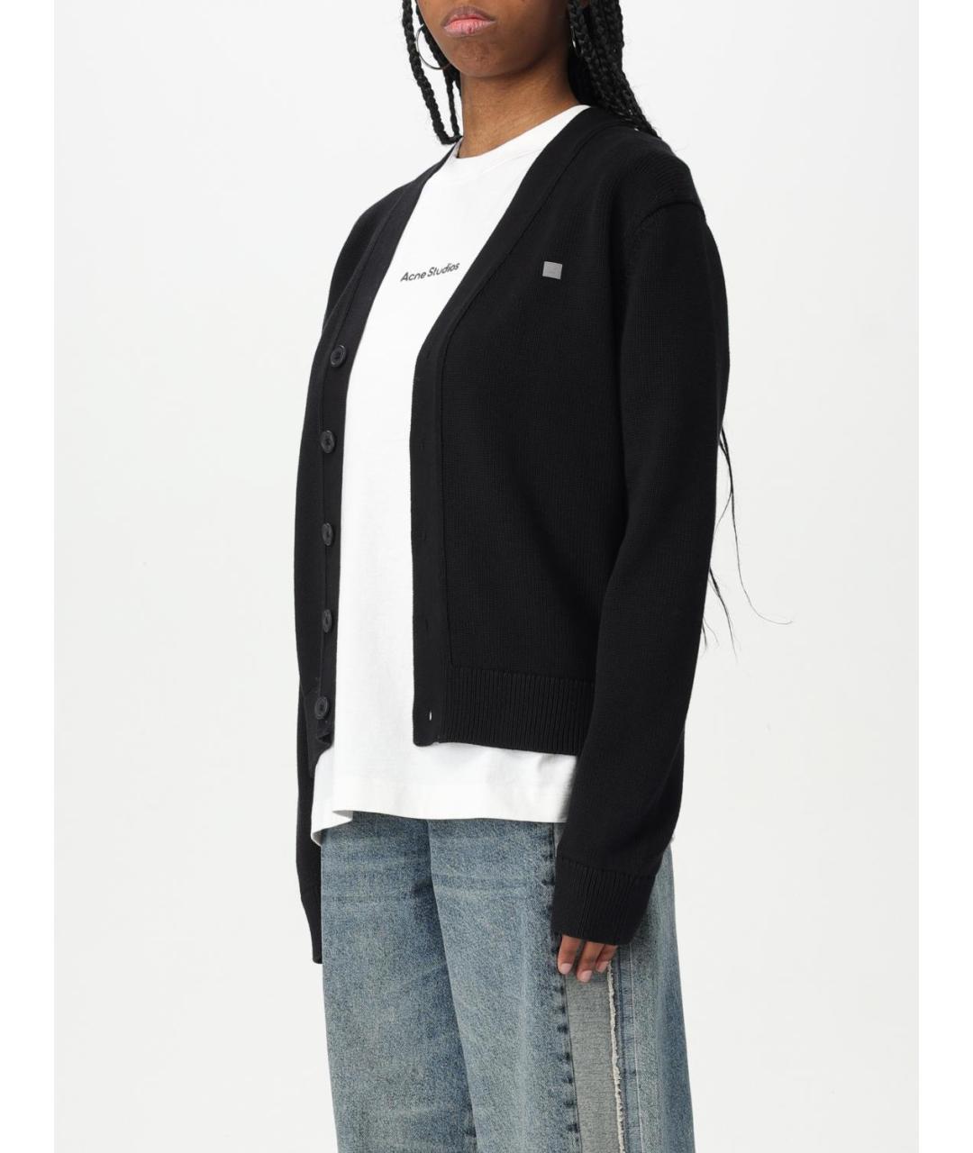 ACNE STUDIOS Черный кардиган, фото 5