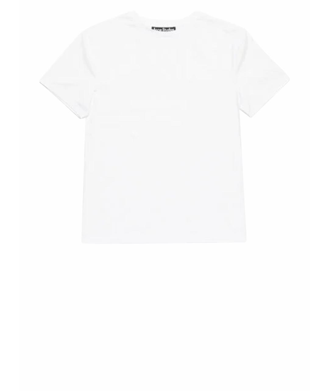 ACNE STUDIOS Белая хлопковая футболка, фото 1