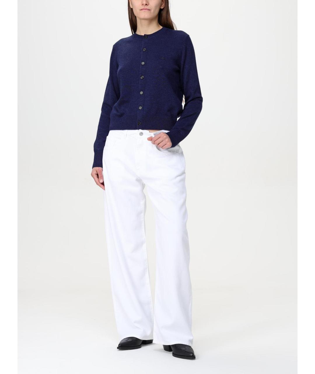 ACNE STUDIOS Синий шерстяной кардиган, фото 2