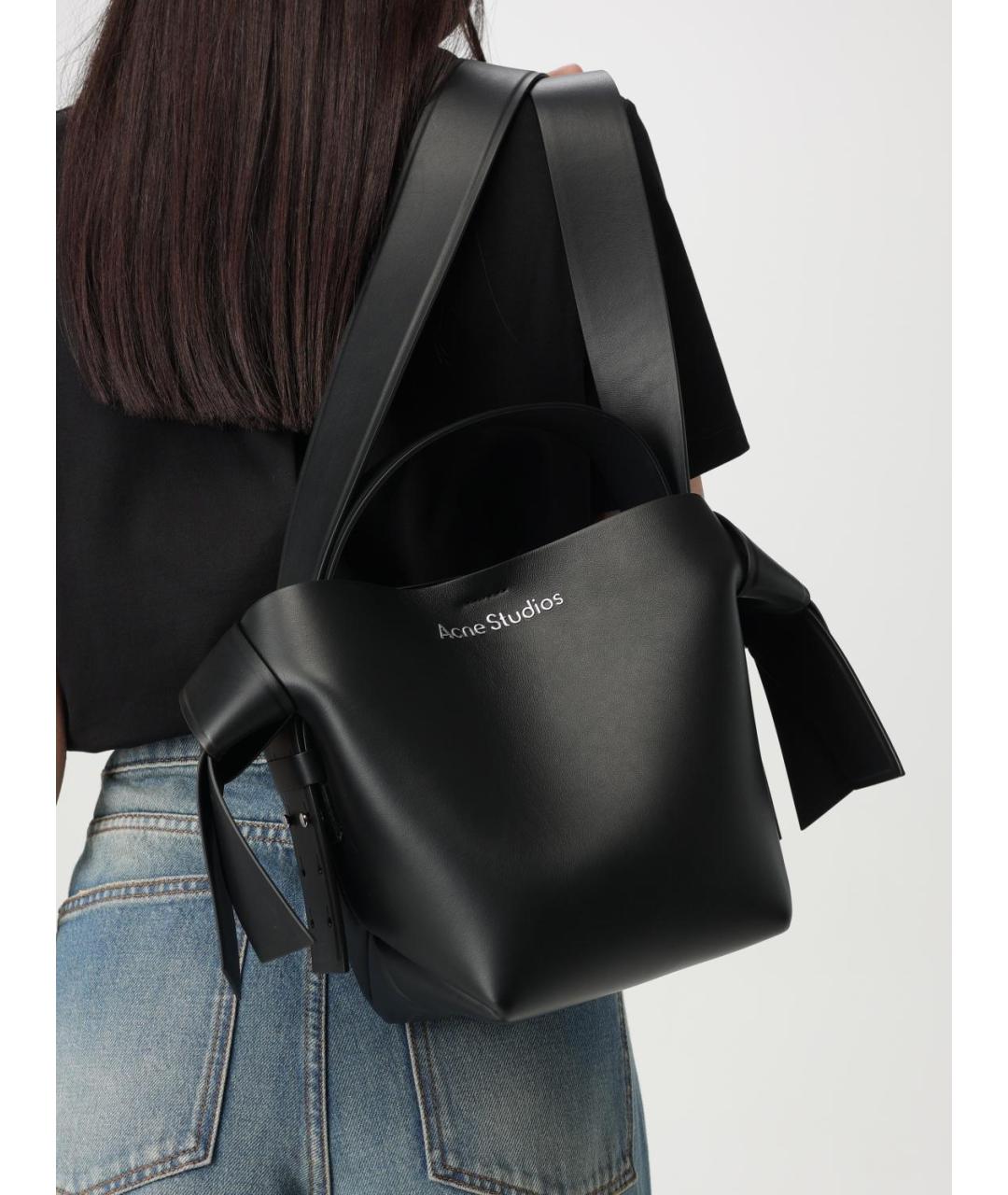 ACNE STUDIOS Черная сумка с короткими ручками, фото 2