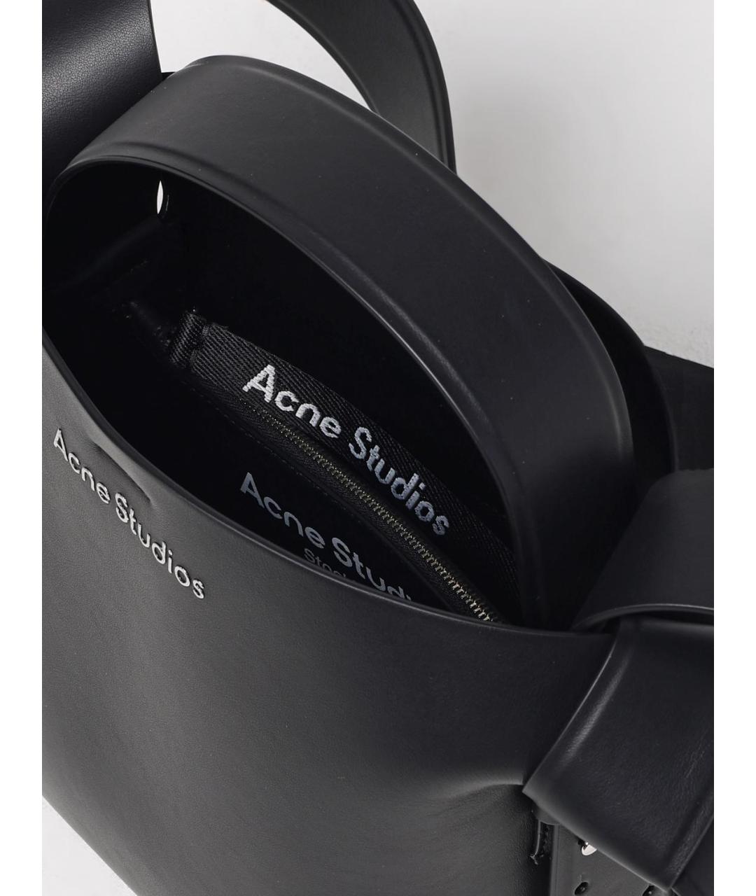 ACNE STUDIOS Черная сумка с короткими ручками, фото 5