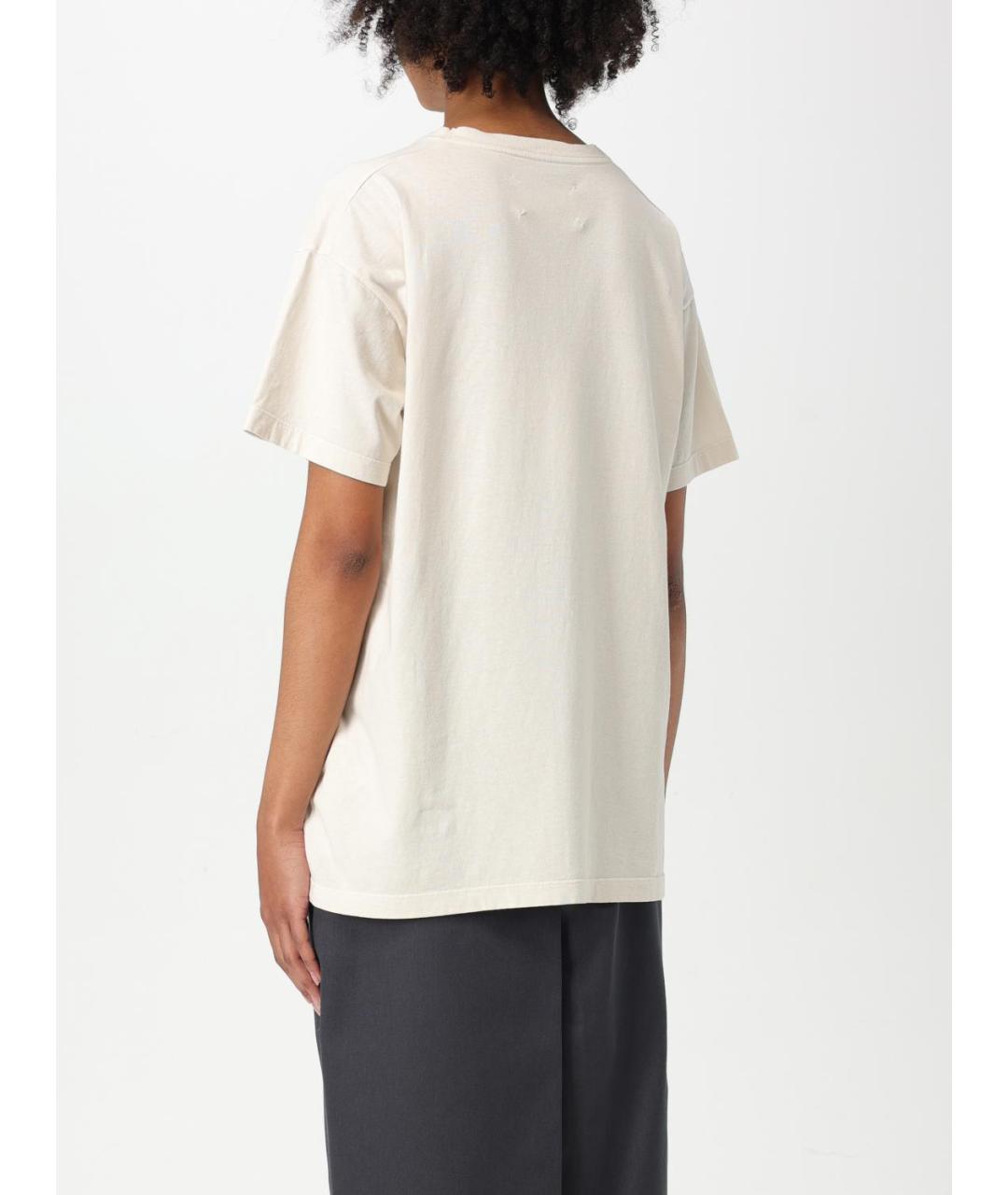 MAISON MARGIELA Белая хлопковая футболка, фото 4