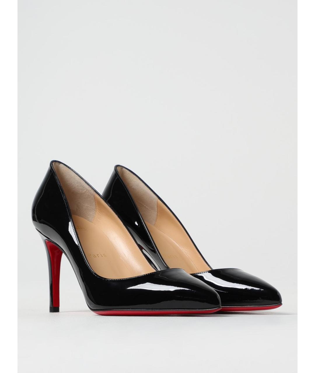 CHRISTIAN LOUBOUTIN Черные туфли из лакированной кожи, фото 2
