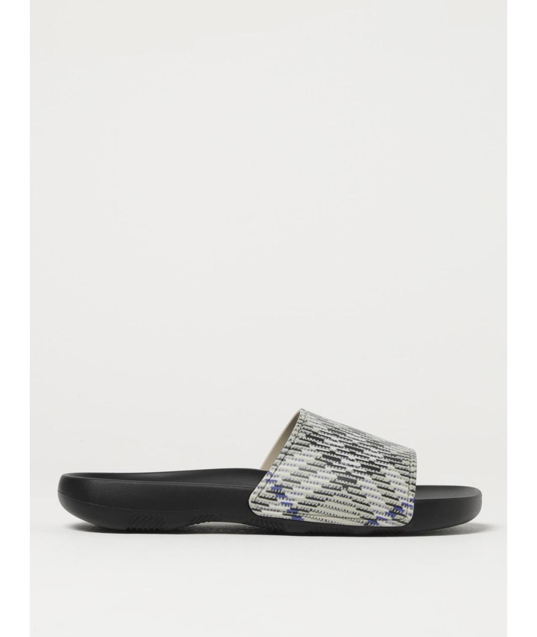 BURBERRY Мульти резиновые шлепанцы, фото 5