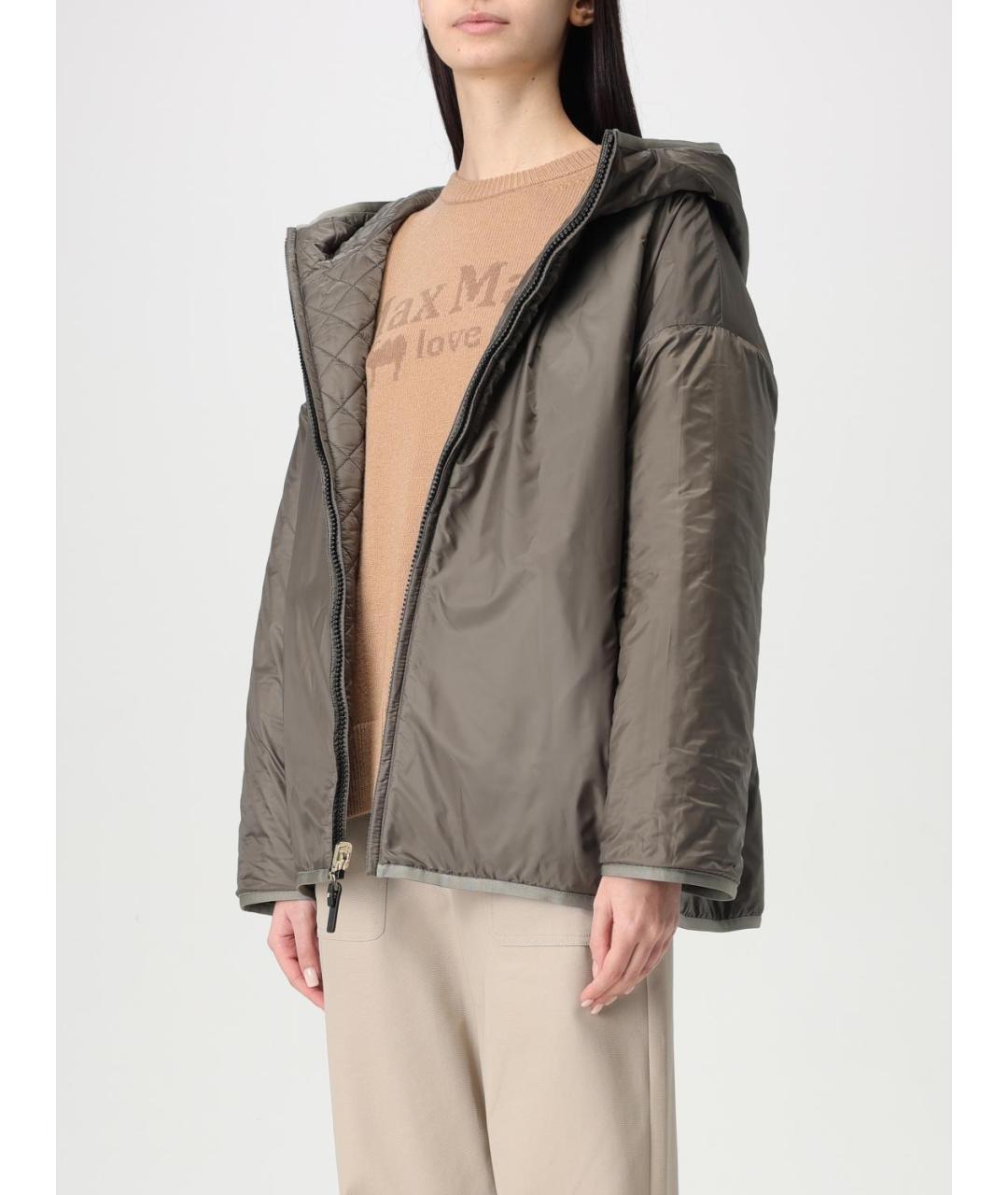 MAX MARA Серая полиамидовая куртка, фото 5
