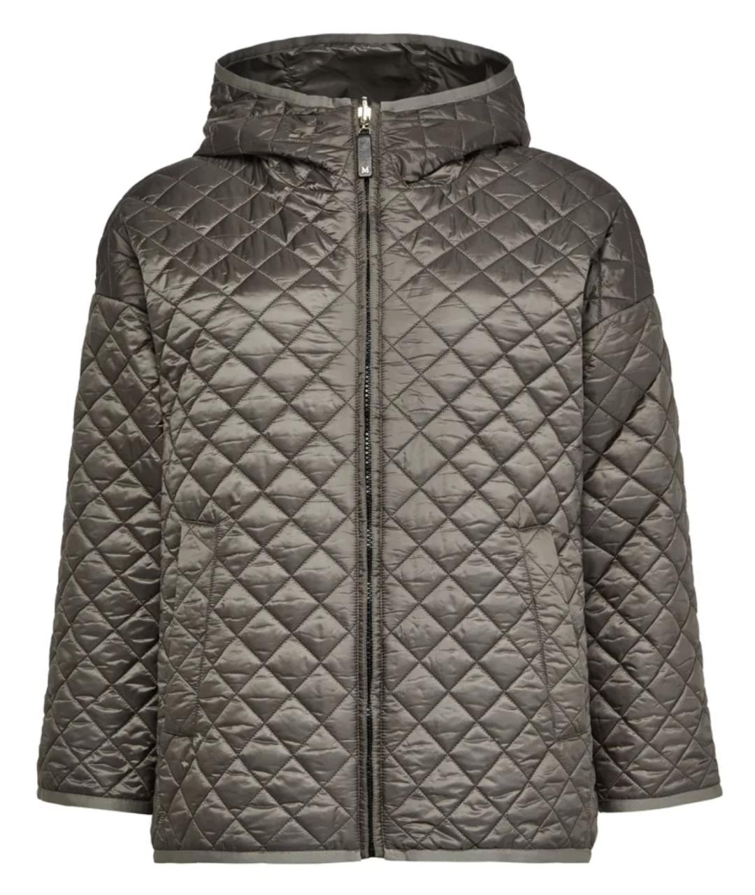 MAX MARA Серая полиамидовая куртка, фото 1