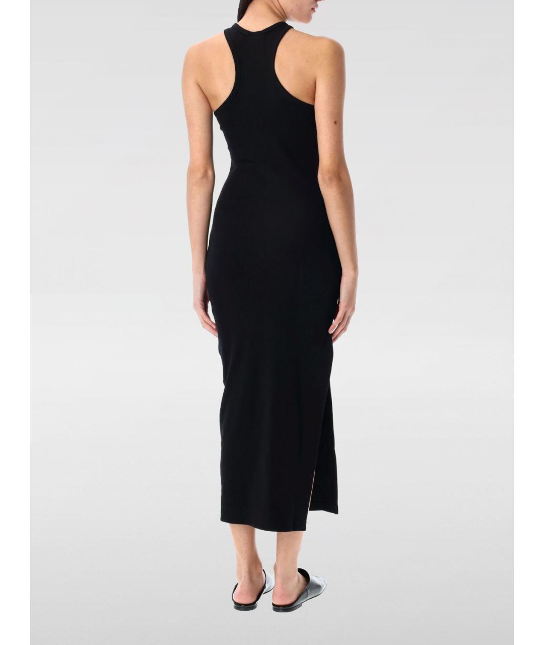 COURREGES Черное хлопковое повседневное платье, фото 4