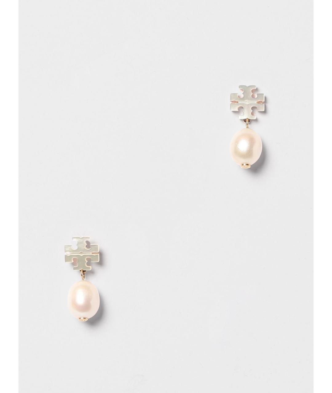 TORY BURCH Бежевые серьги, фото 3