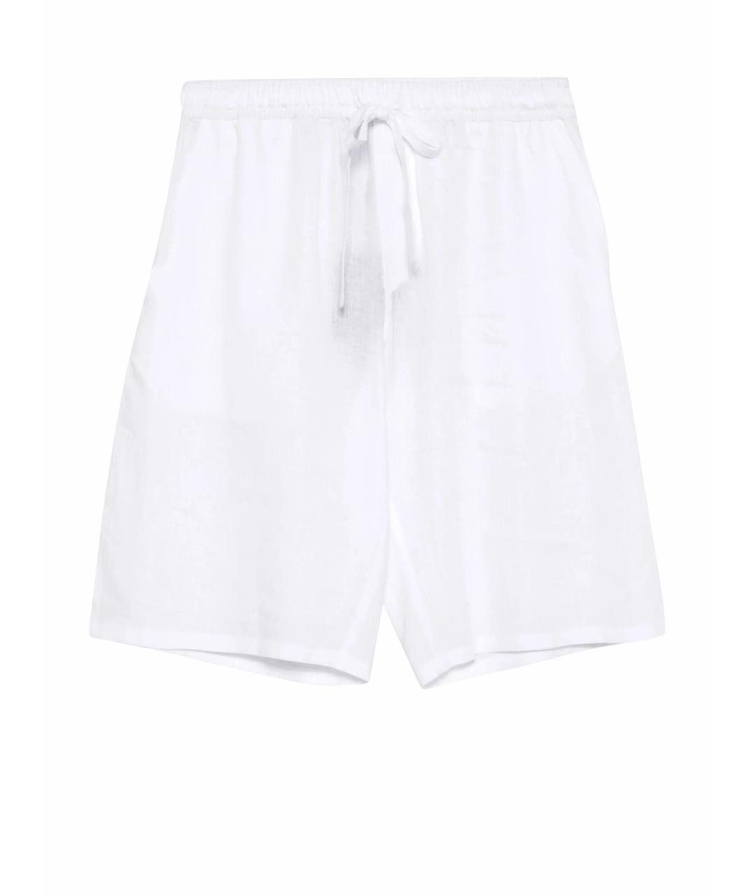 DOLCE&GABBANA Белые льняные шорты, фото 1