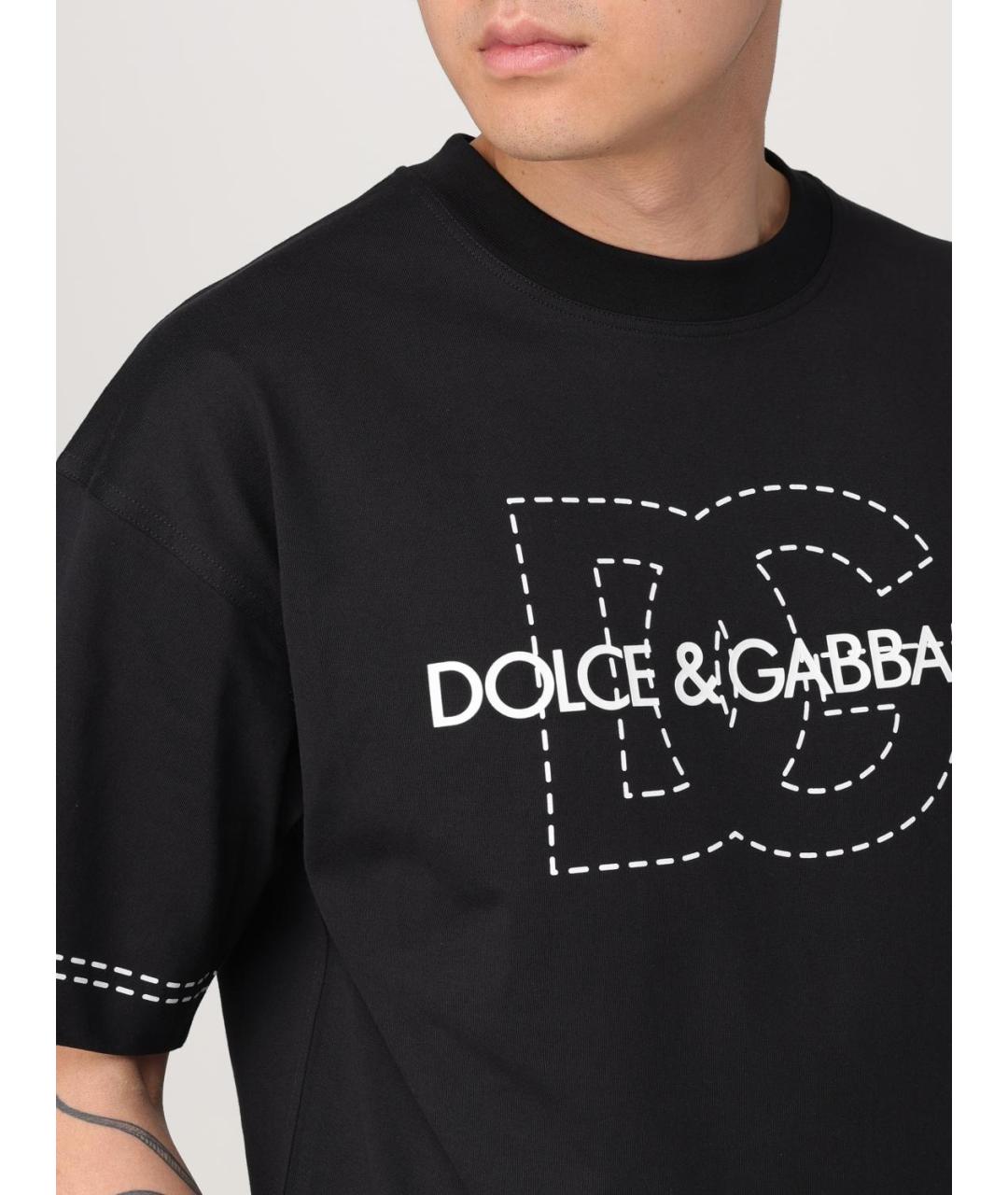 DOLCE&GABBANA Черная футболка, фото 6