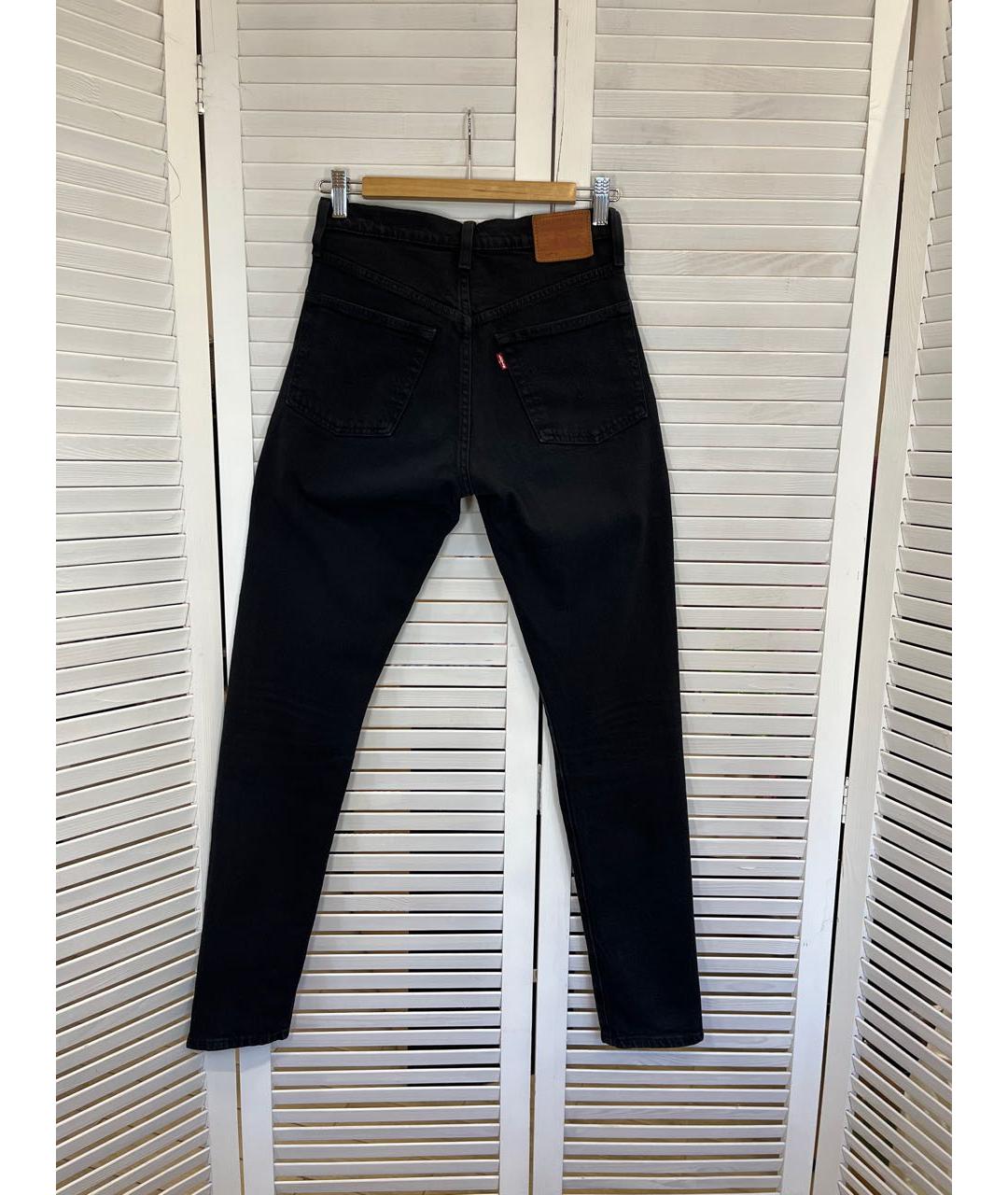 LEVI'S Черные хлопко-эластановые джинсы слим, фото 6