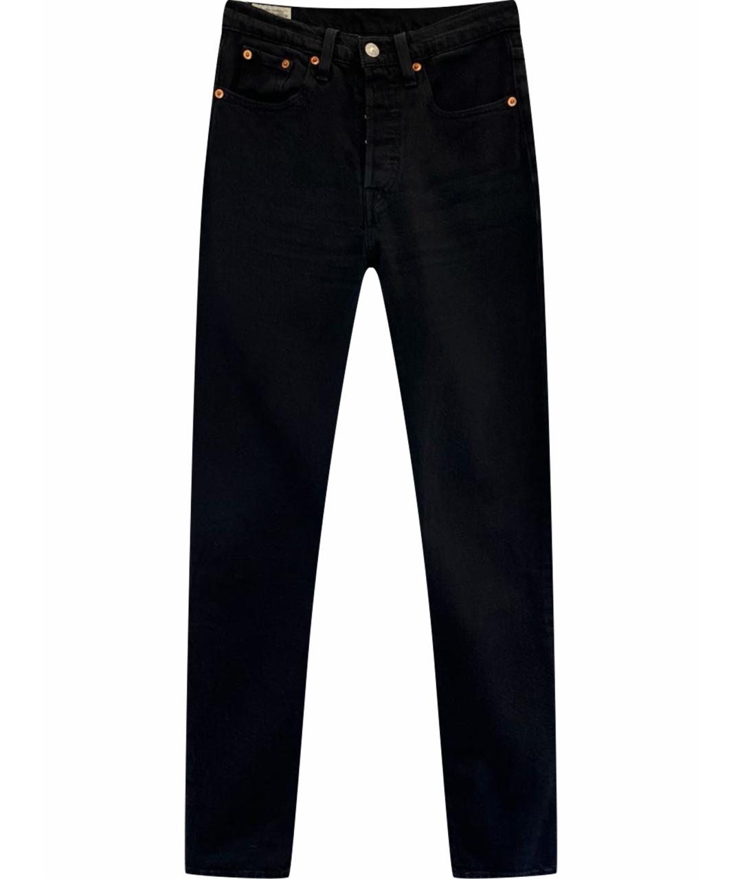 LEVI'S Черные хлопко-эластановые джинсы слим, фото 1