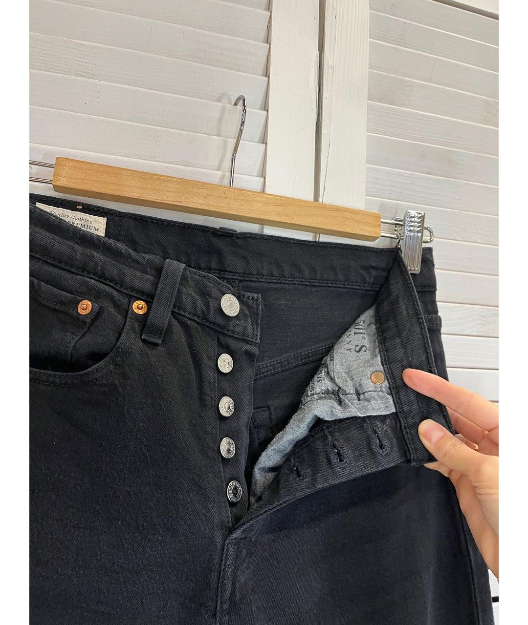 LEVI'S Черные хлопко-эластановые джинсы слим, фото 7