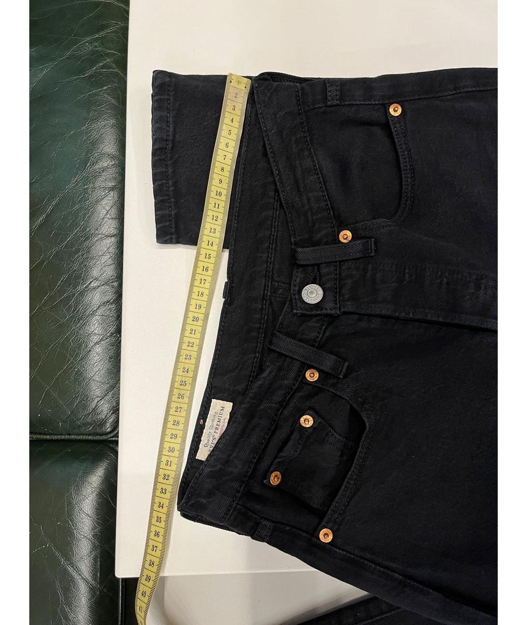 LEVI'S Черные хлопко-эластановые джинсы слим, фото 4