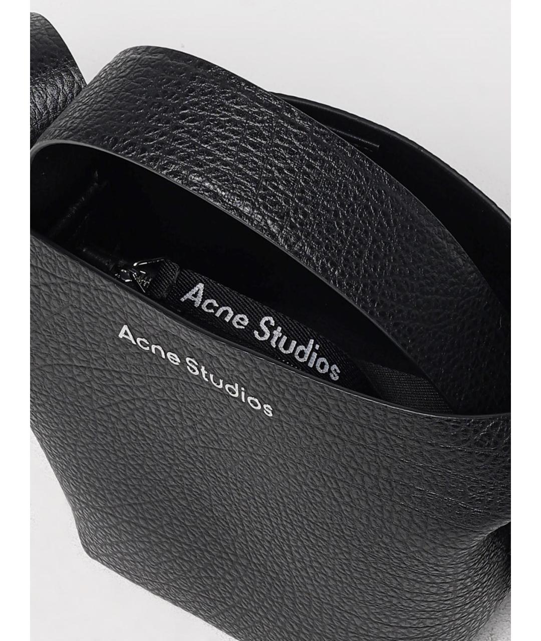 ACNE STUDIOS Черная сумка с короткими ручками, фото 5