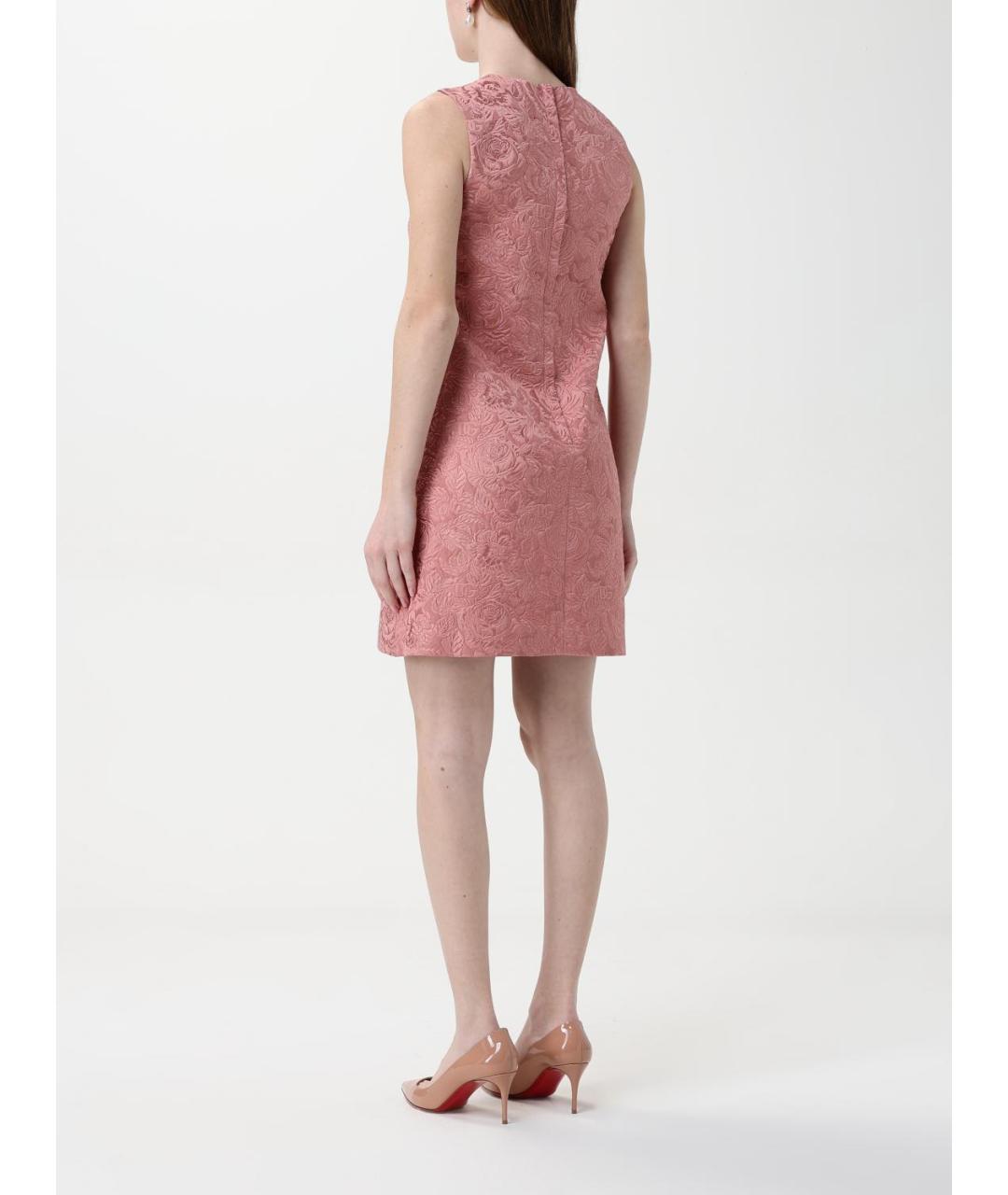 DOLCE&GABBANA Розовое коктейльное платье, фото 3