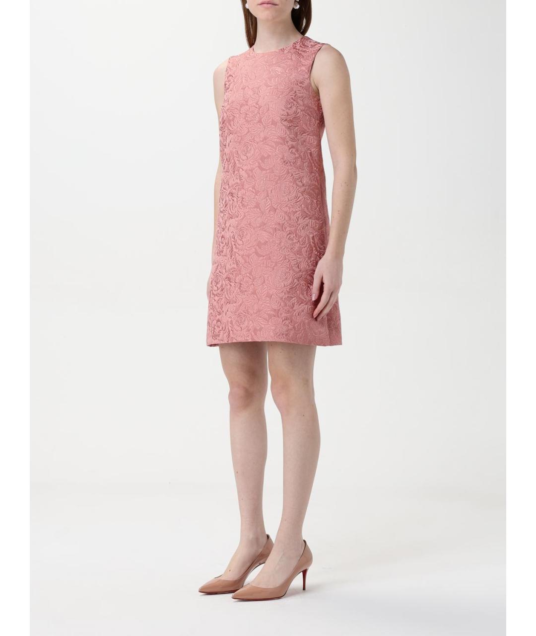 DOLCE&GABBANA Розовое коктейльное платье, фото 4
