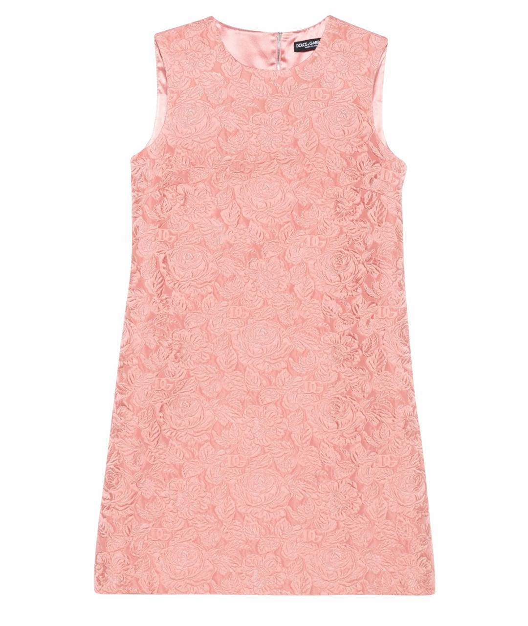 DOLCE&GABBANA Розовое коктейльное платье, фото 1