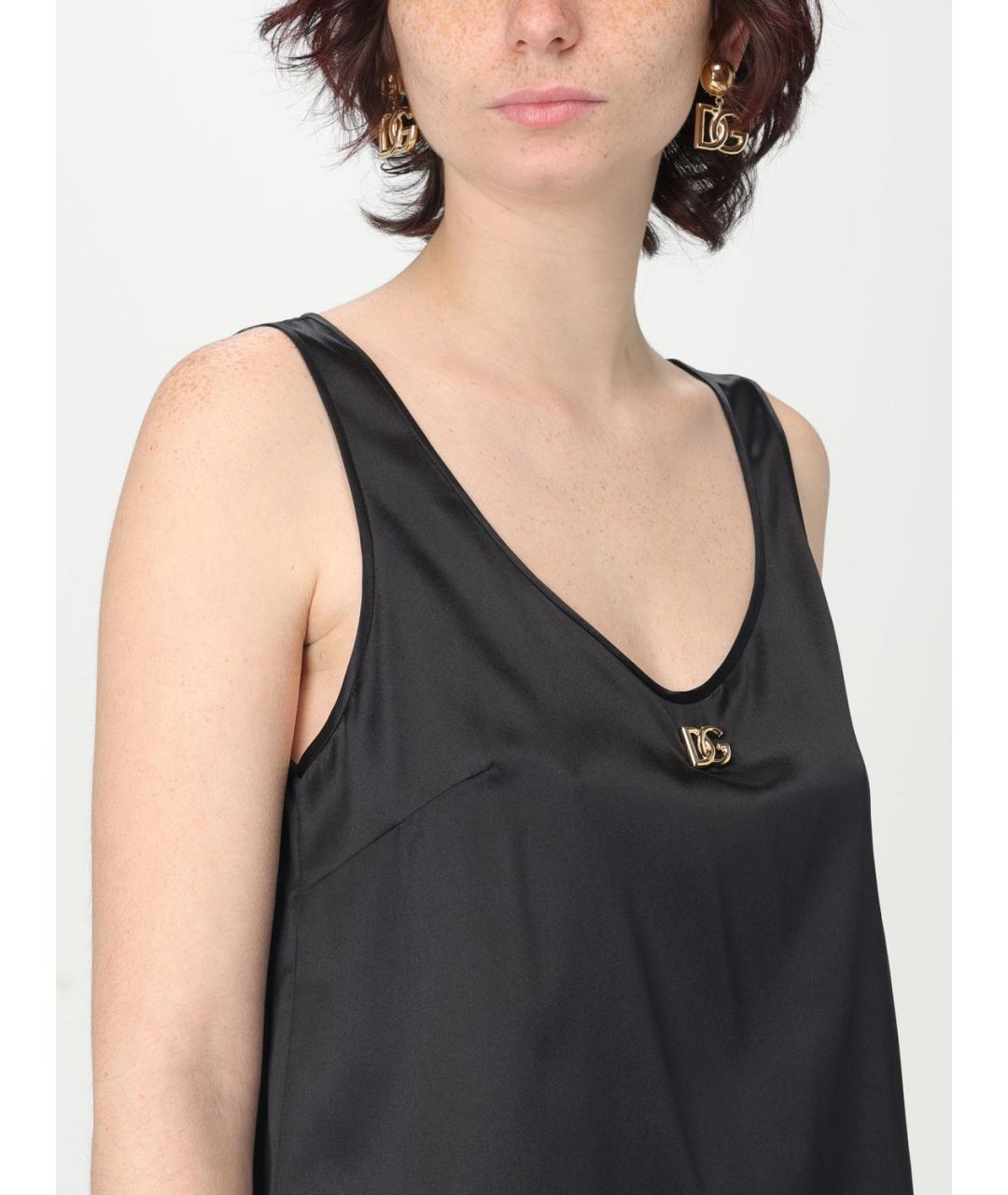 DOLCE&GABBANA Черная майка, фото 6