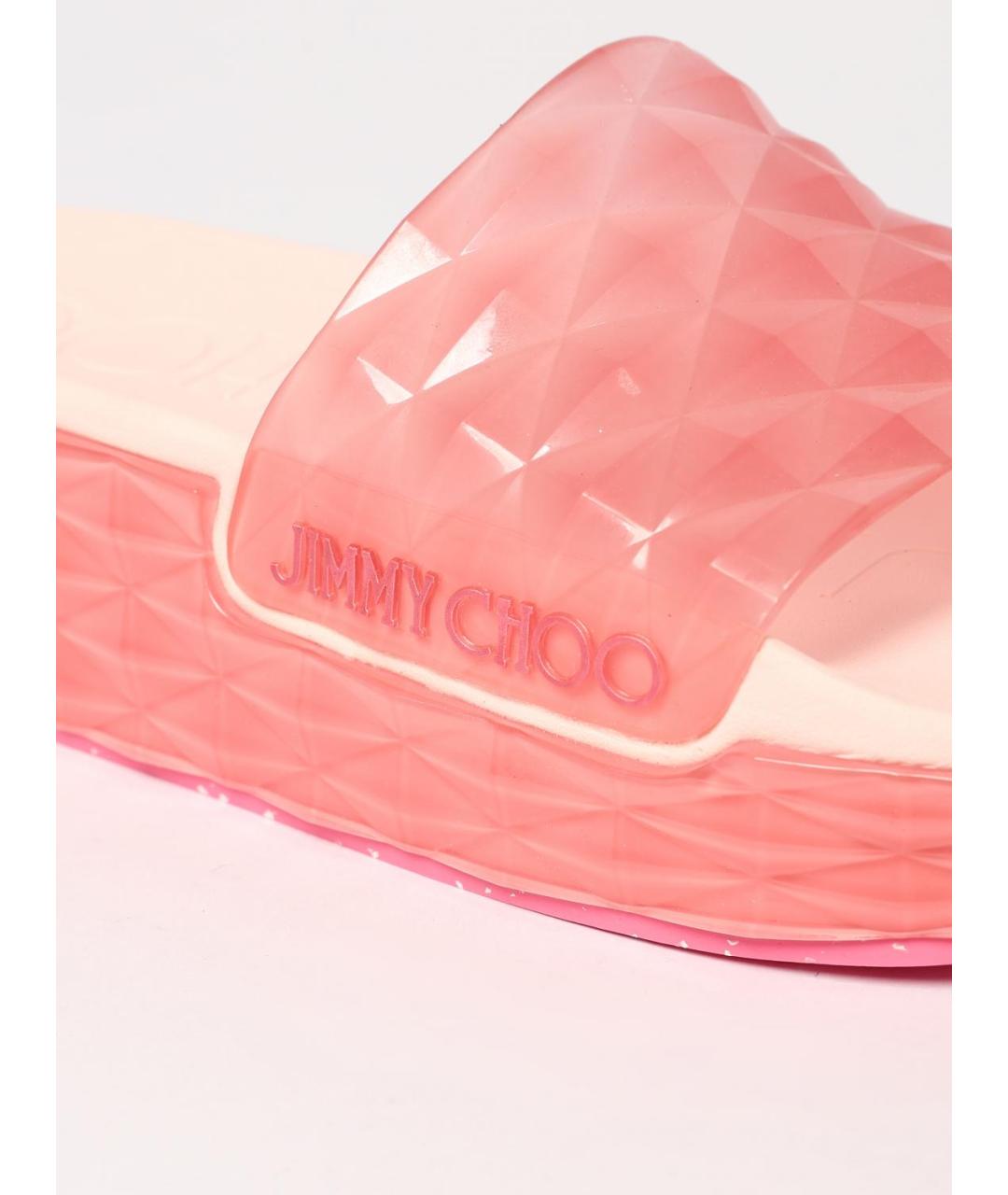 JIMMY CHOO Розовые шлепанцы, фото 4