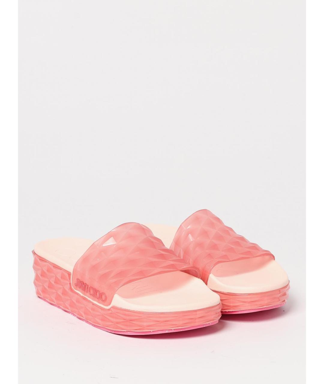 JIMMY CHOO Розовые шлепанцы, фото 2