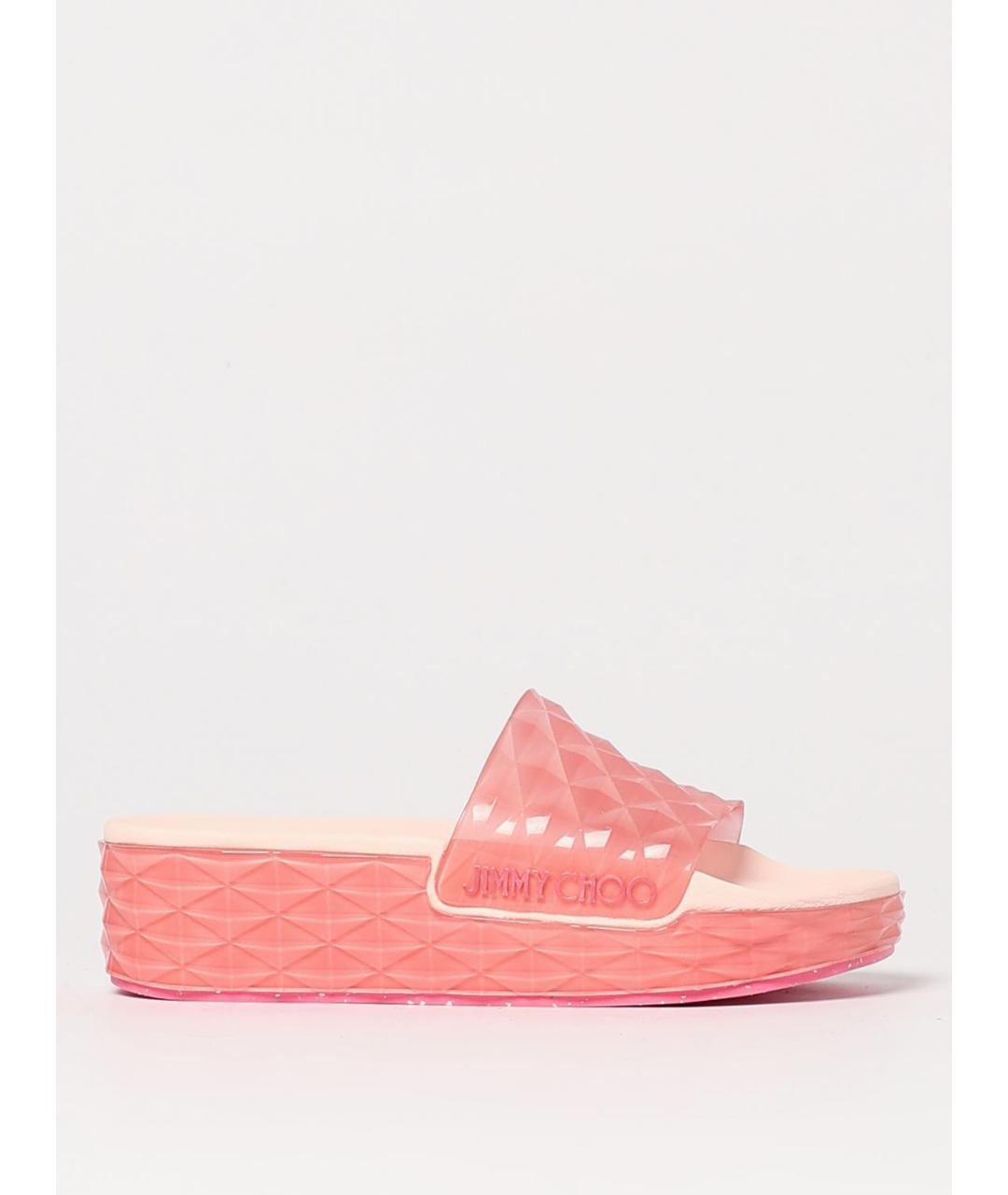 JIMMY CHOO Розовые шлепанцы, фото 5