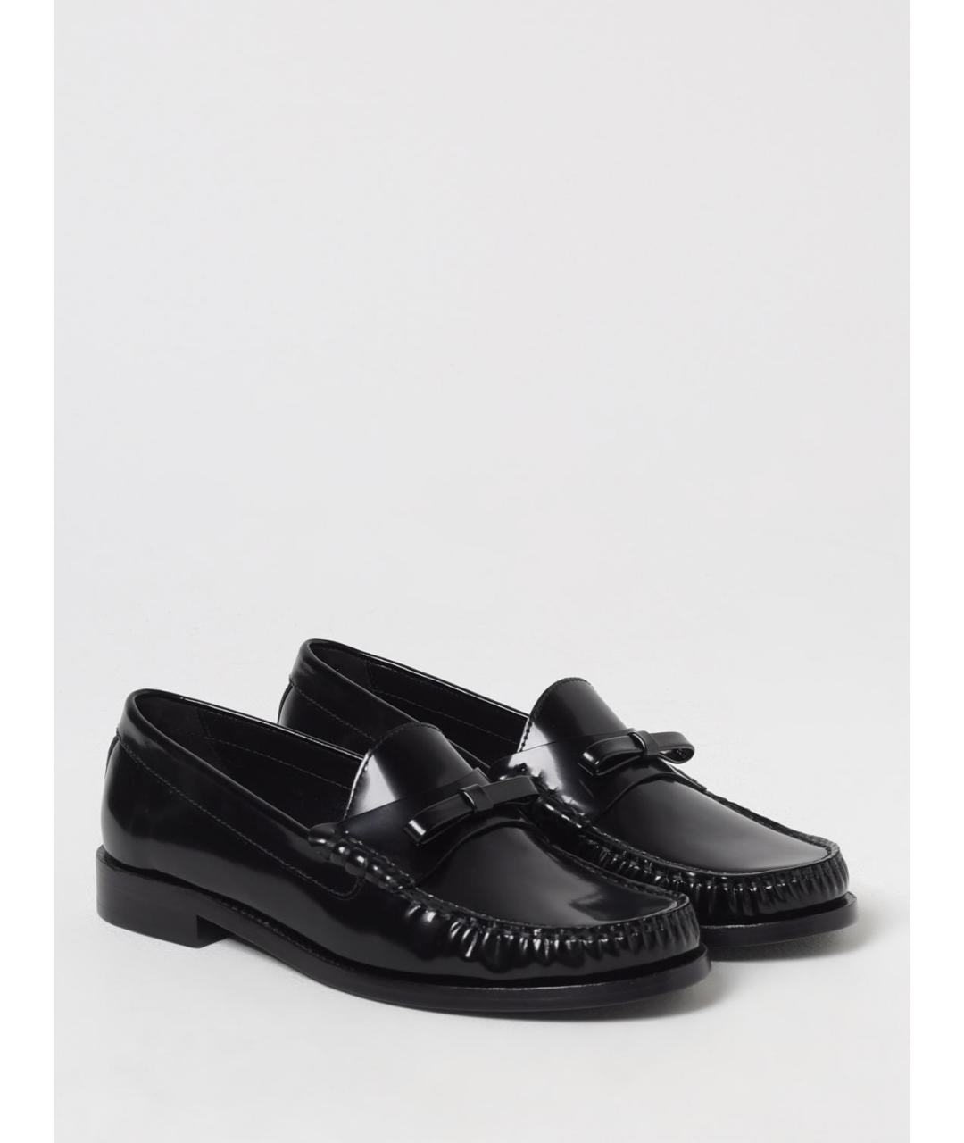 STUART WEITZMAN Черные кожаные лоферы, фото 2
