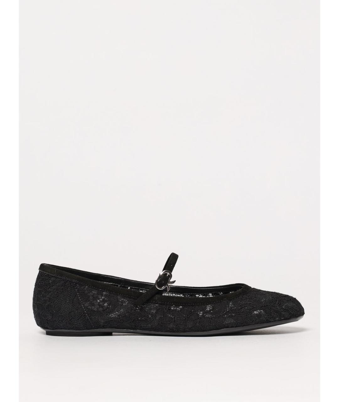 GIANVITO ROSSI Черные текстильные балетки, фото 5