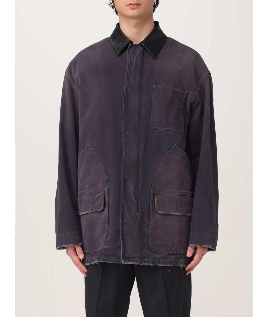 GOLDEN GOOSE DELUXE BRAND Синяя хлопковая куртка, фото 2