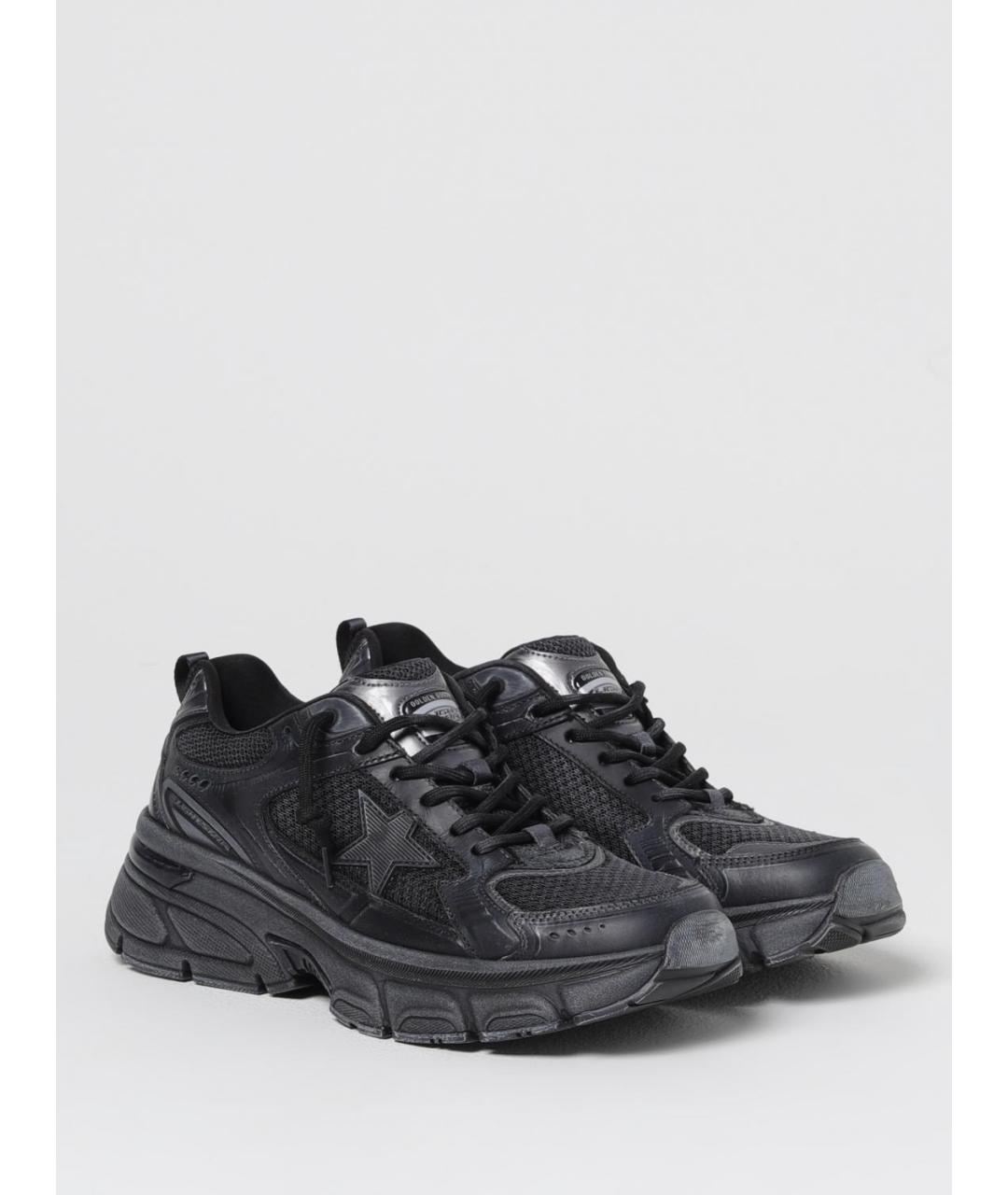 GOLDEN GOOSE DELUXE BRAND Черные низкие кроссовки / кеды, фото 2
