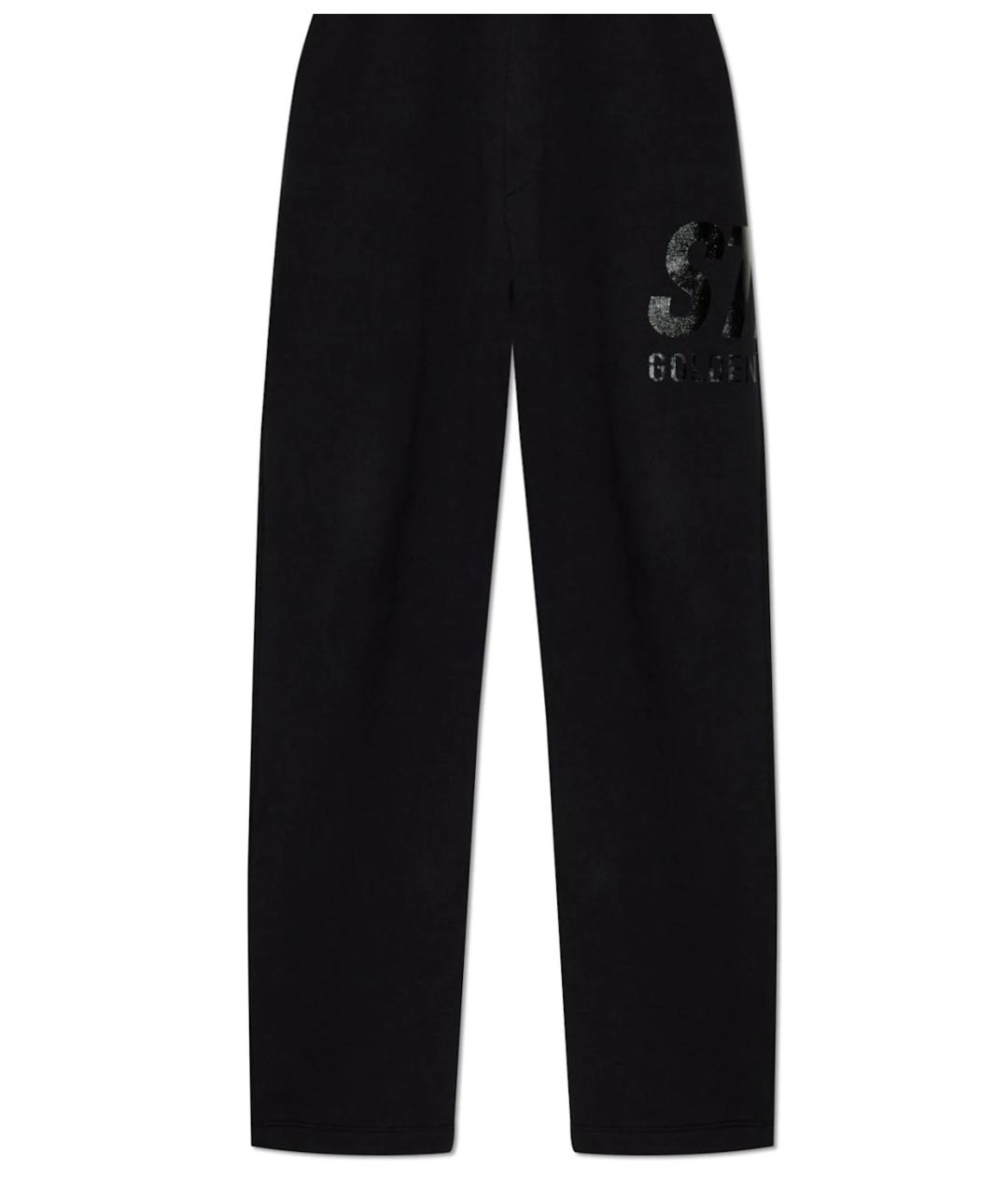 GOLDEN GOOSE DELUXE BRAND Черные хлопковые повседневные брюки, фото 1