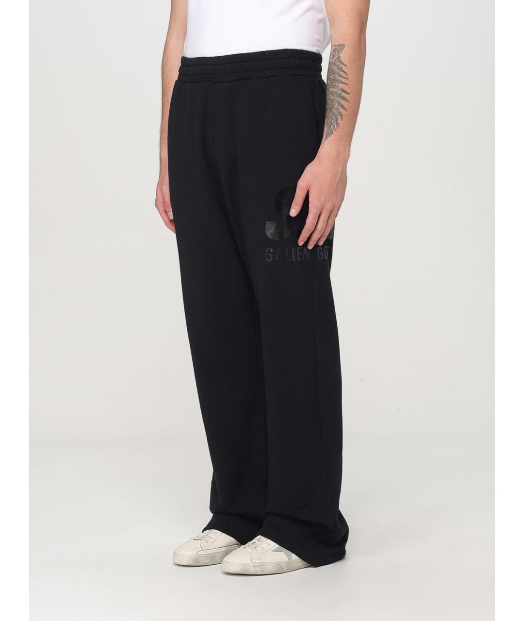 GOLDEN GOOSE DELUXE BRAND Черные хлопковые повседневные брюки, фото 5