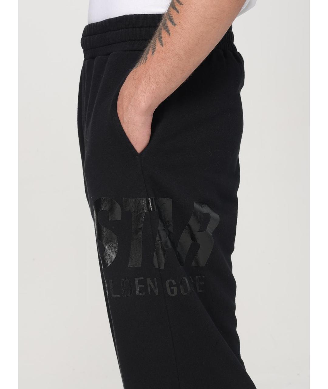 GOLDEN GOOSE DELUXE BRAND Черные хлопковые повседневные брюки, фото 6