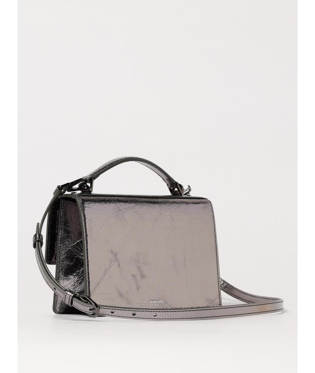 GOLDEN GOOSE DELUXE BRAND Серебряная сумка с короткими ручками, фото 3
