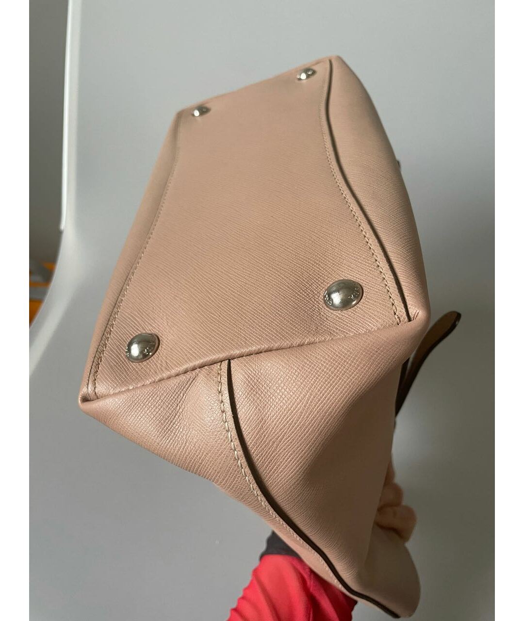 PRADA Бежевая кожаная сумка тоут, фото 6