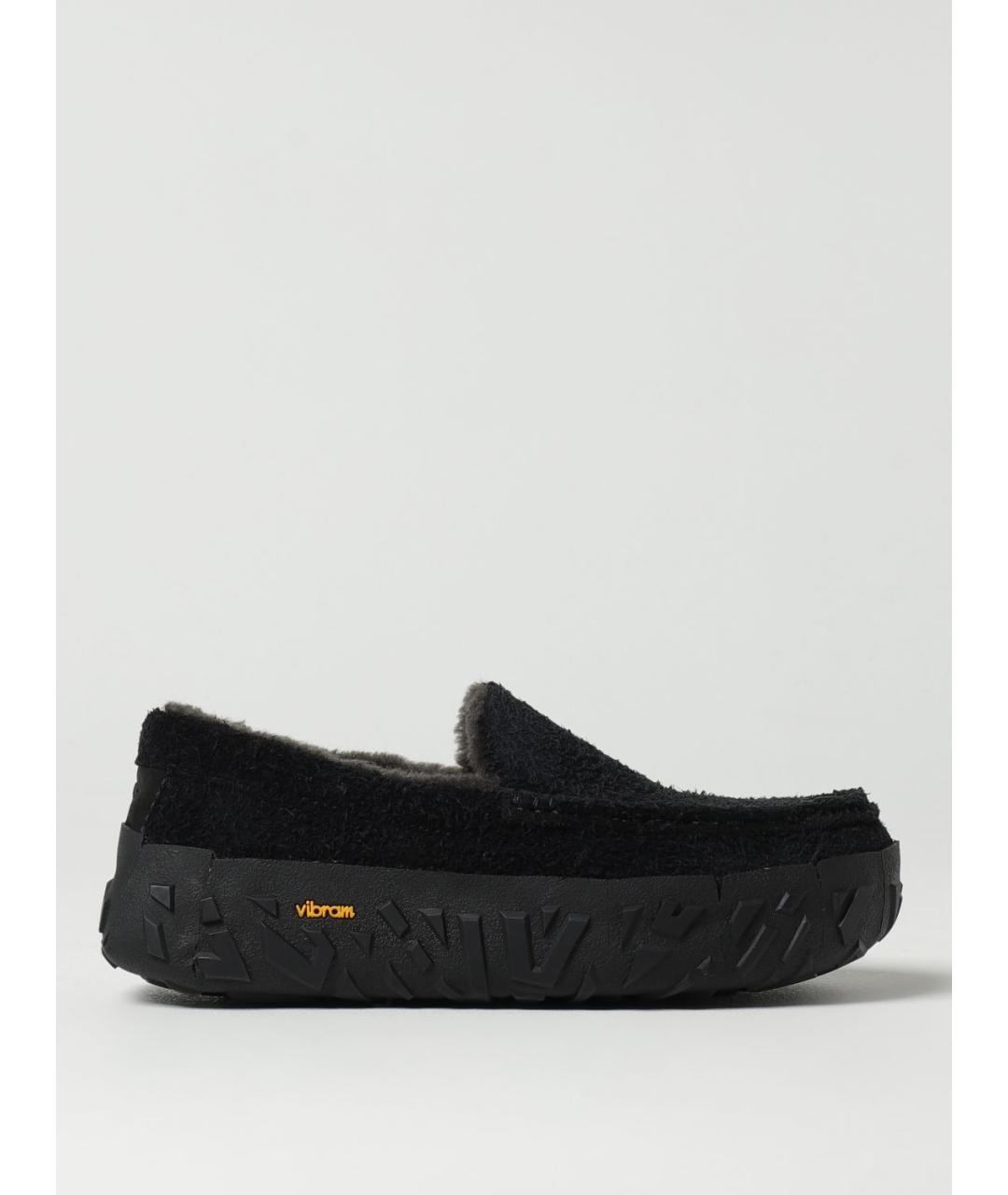 UGG AUSTRALIA Черные нубуковые лоферы, фото 1