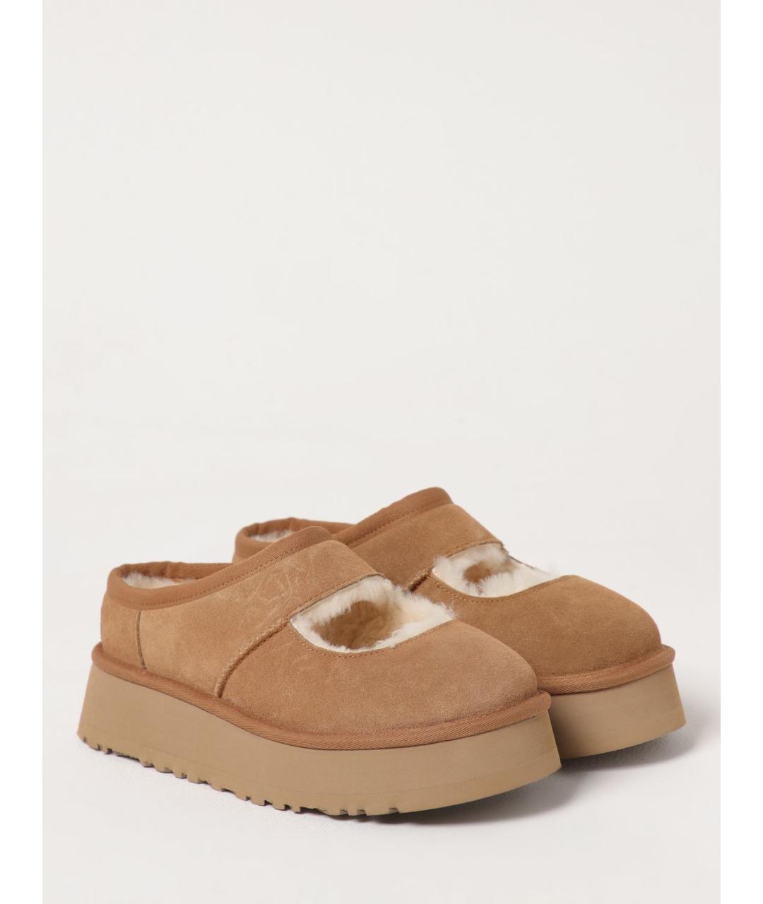 UGG AUSTRALIA Коричневые балетки, фото 2